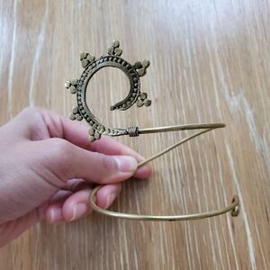 Gold Spiral Cuff Bracelet